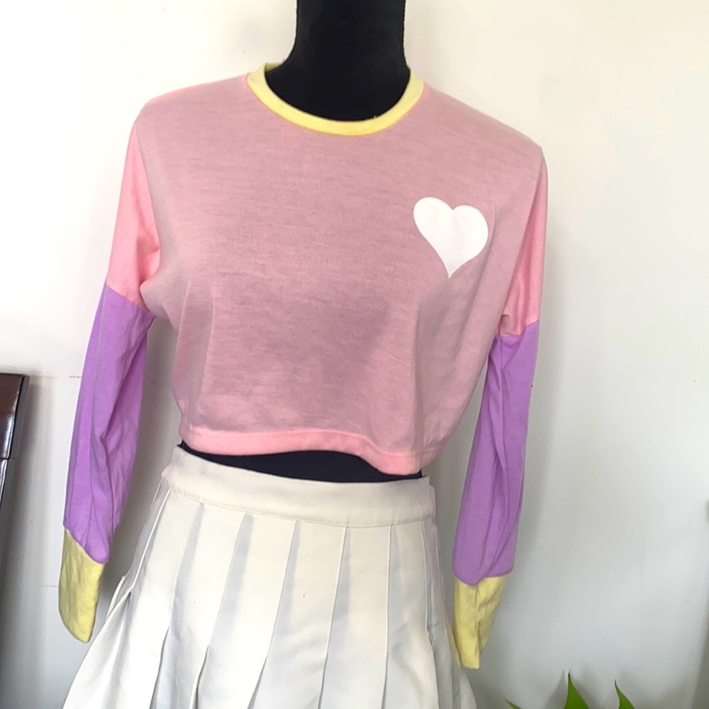 Cute pastel colors top